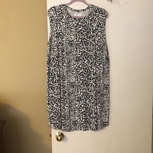 Maurices Black and White Asymmetrical Dress